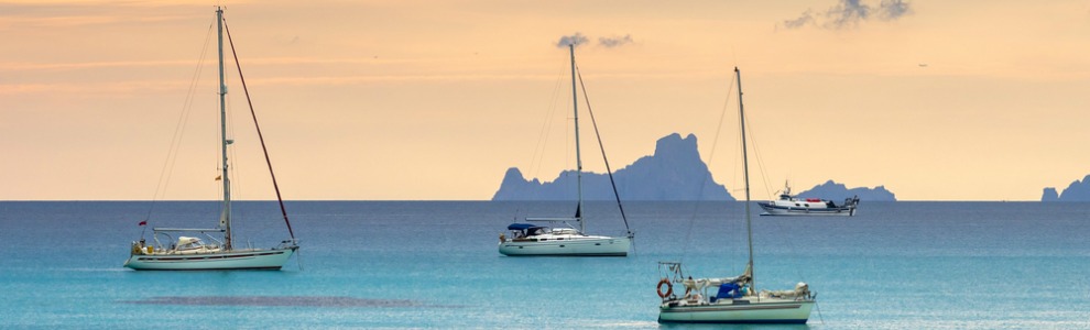 バレアリアのフェリーで